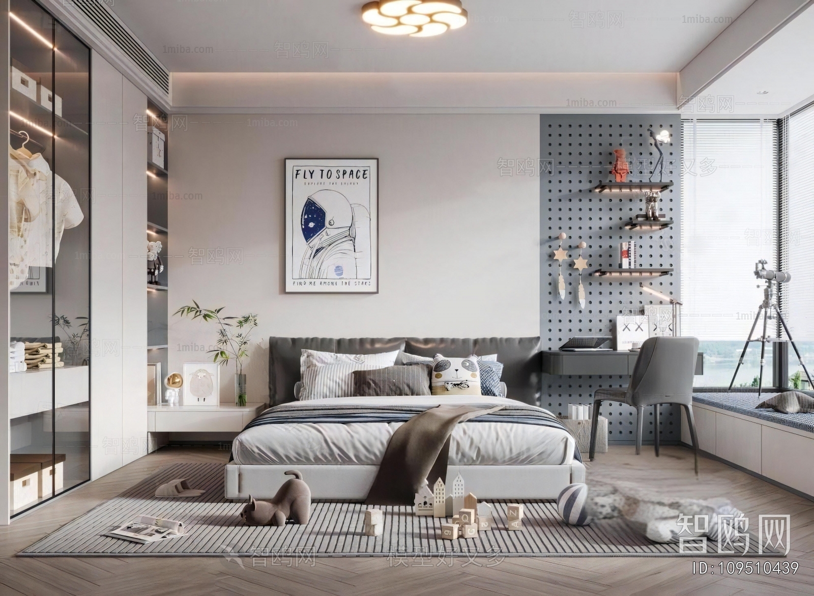 Modern Boy's Room And Son's Room