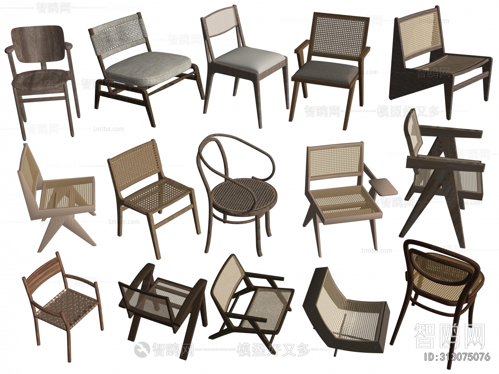 Wabi-sabi Style Lounge Chair