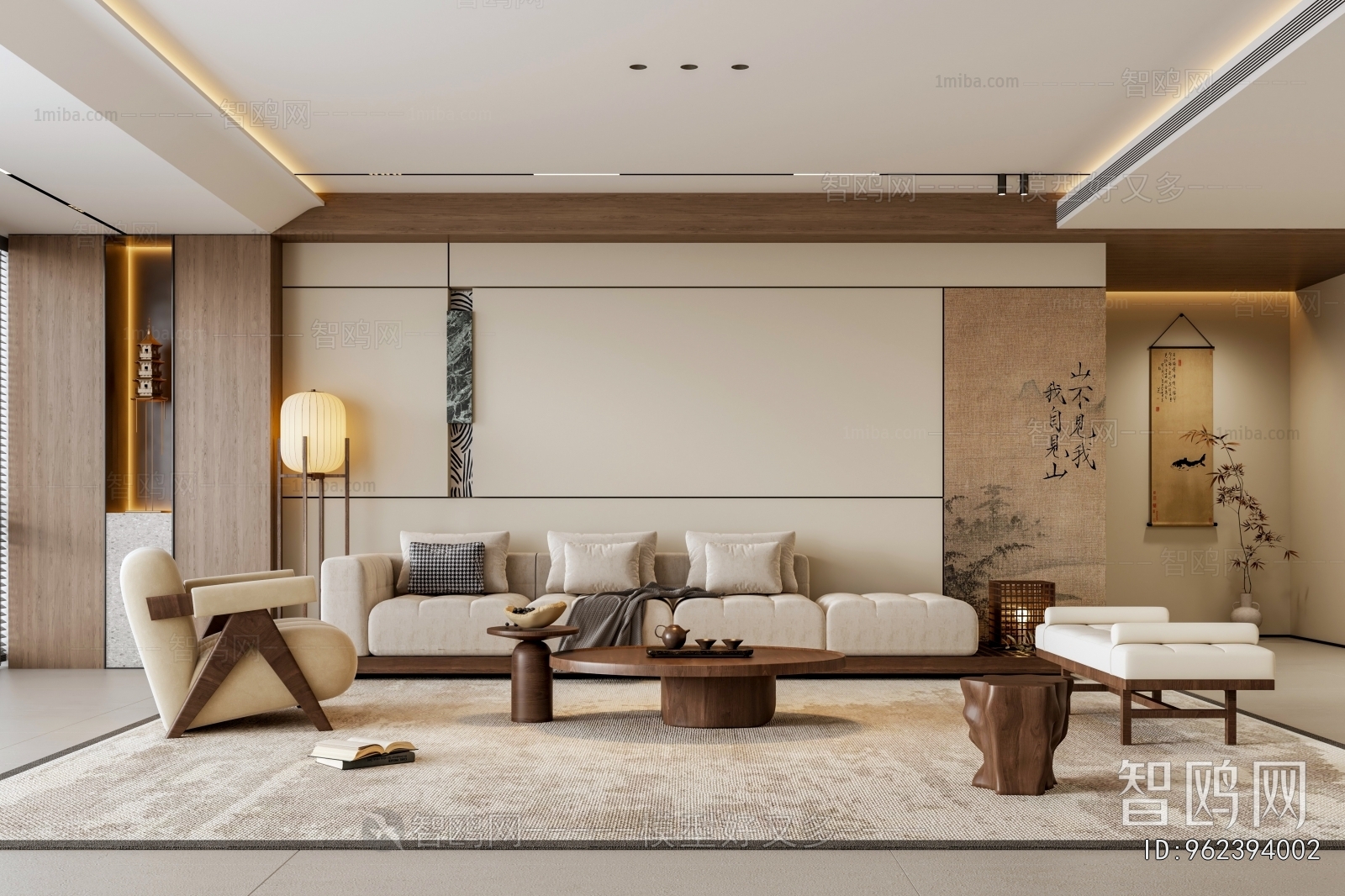 New Chinese Style A Living Room