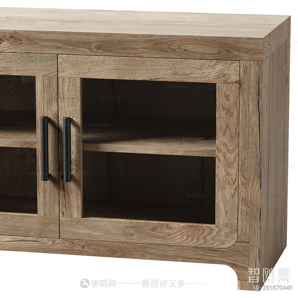 Wabi-sabi Style TV Cabinet