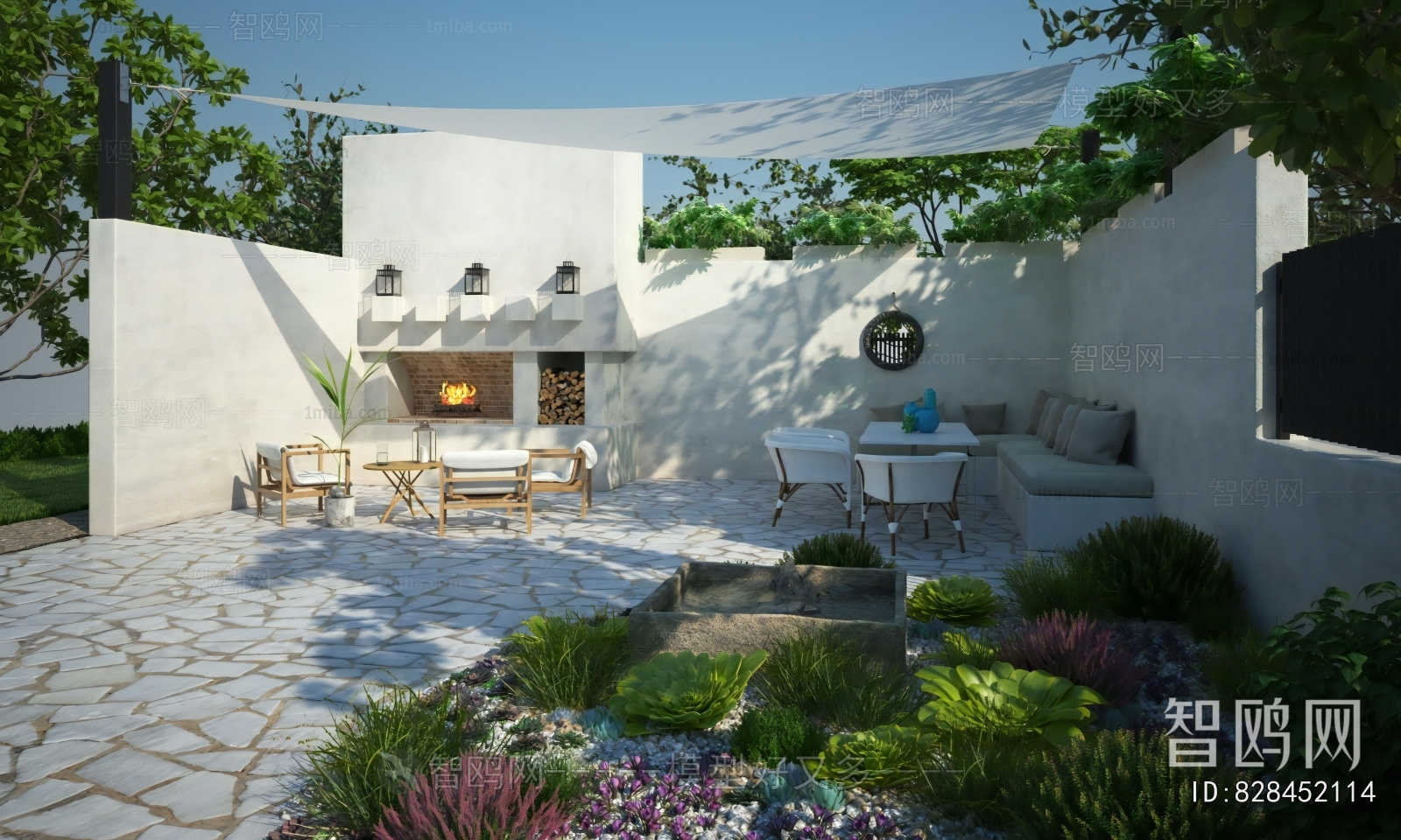 Modern Courtyard/landscape