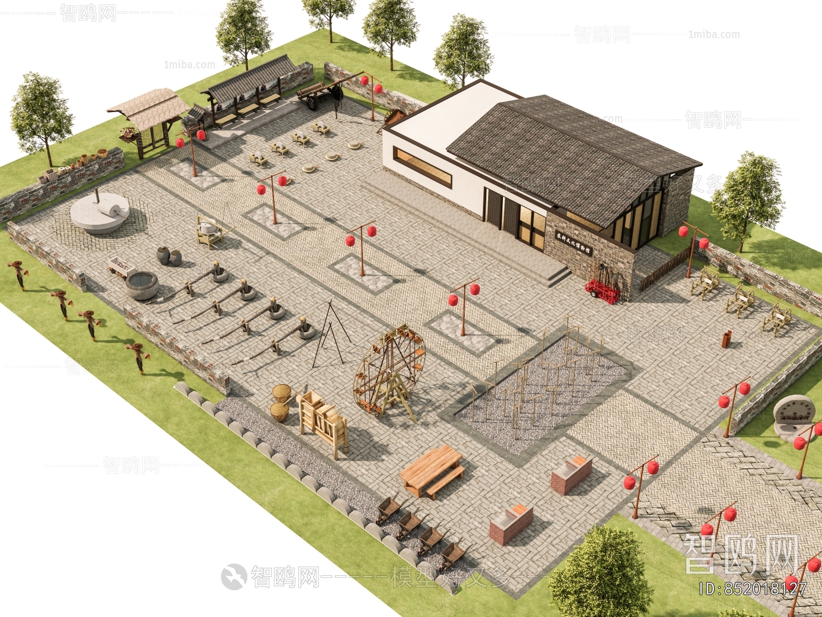 New Chinese Style Architecture Of Artistic Style