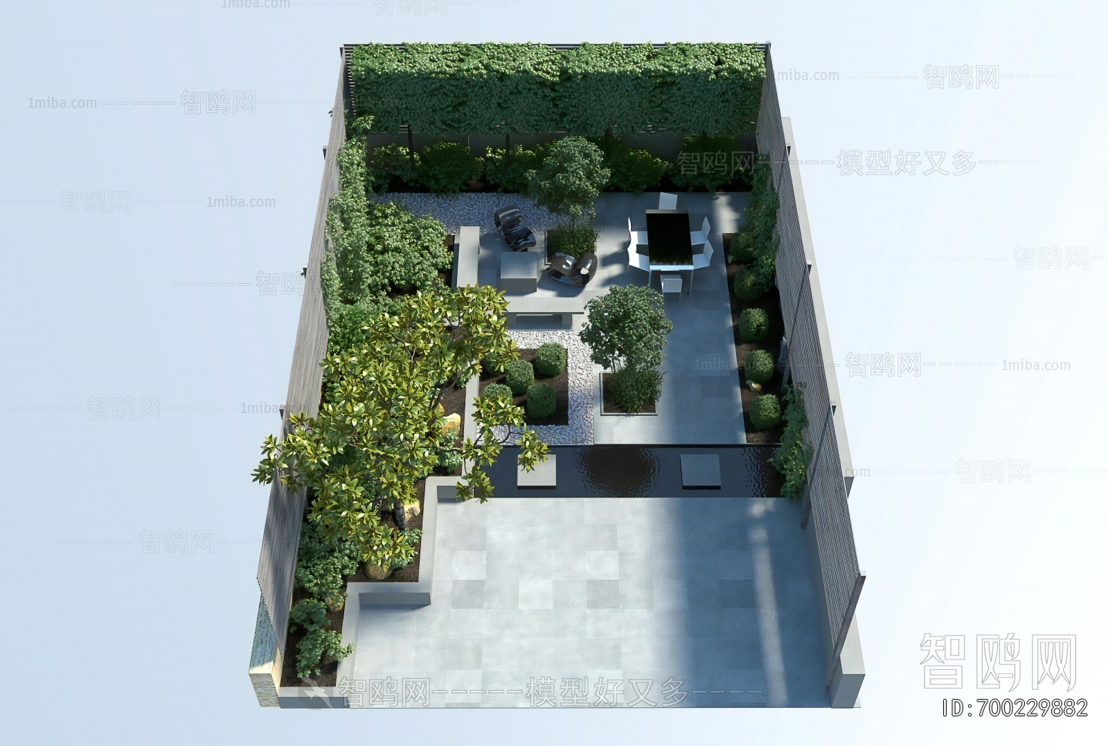 Modern Courtyard/landscape