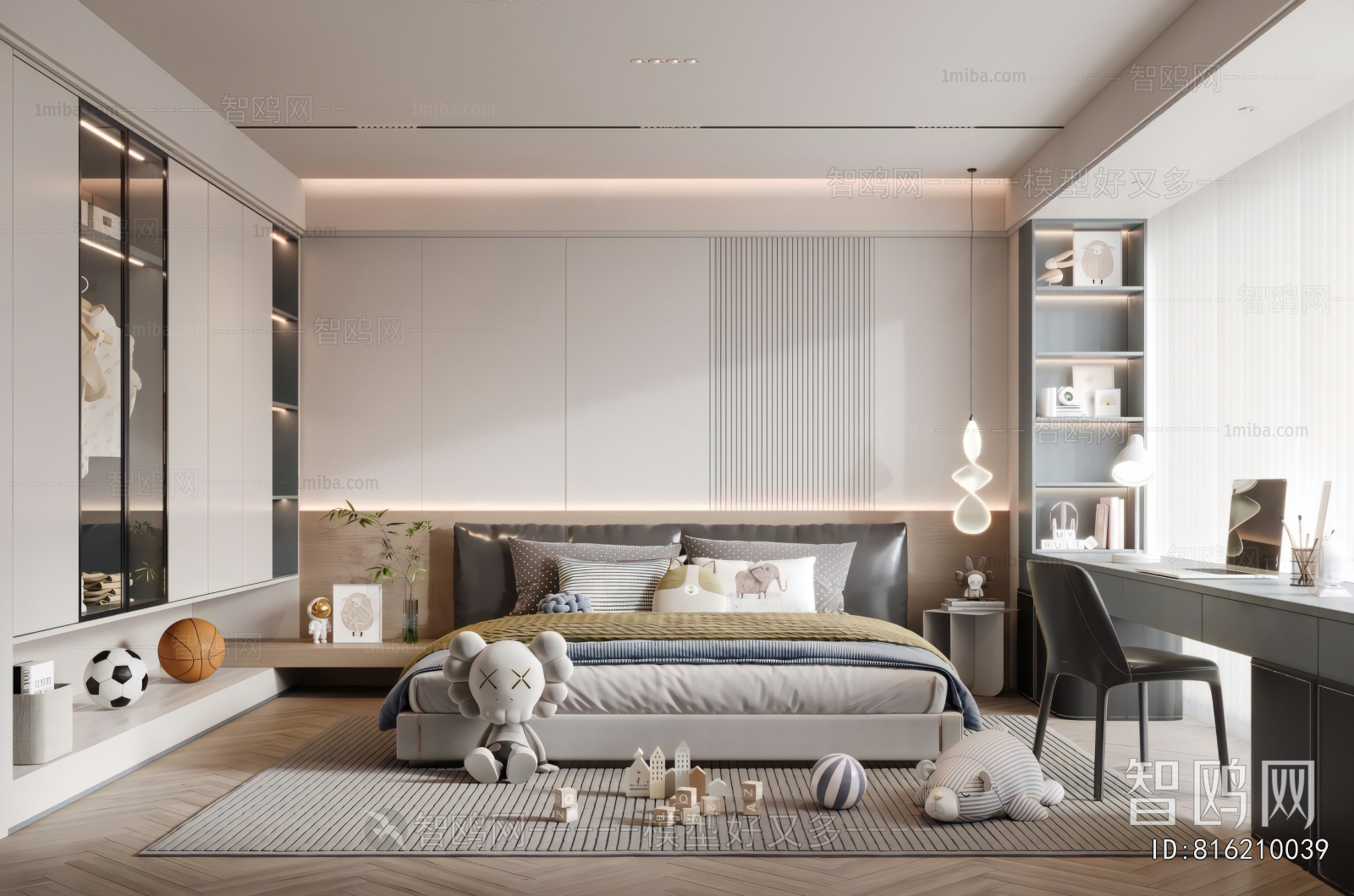 Modern Boy's Room And Son's Room