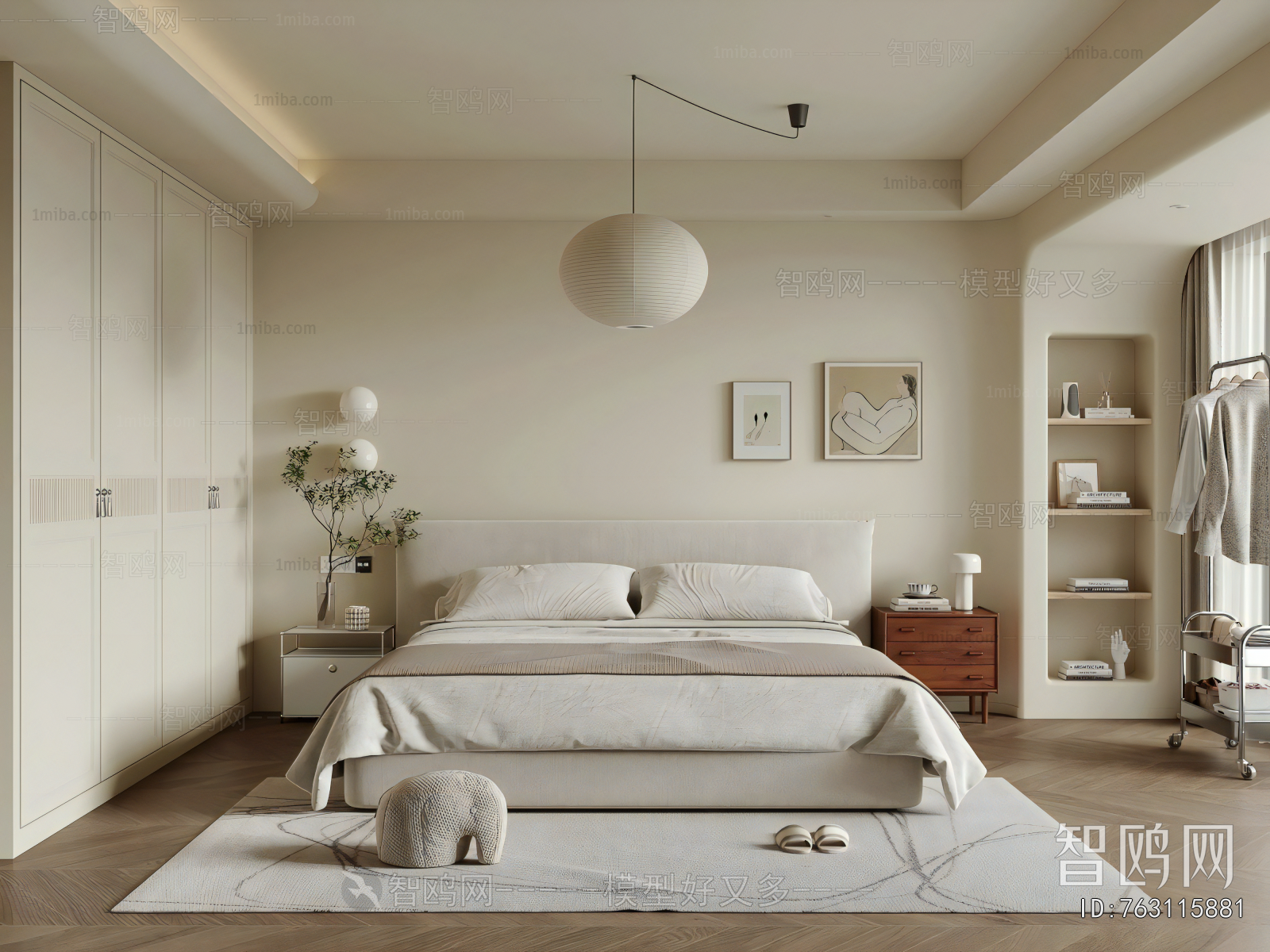 Wabi-sabi Style Bedroom