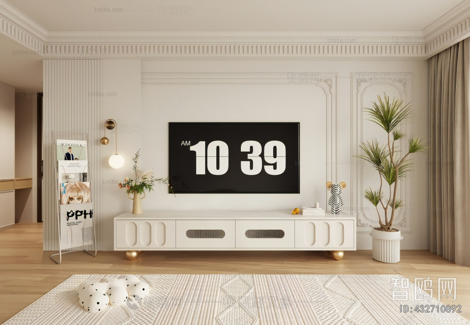 French Style TV Wall