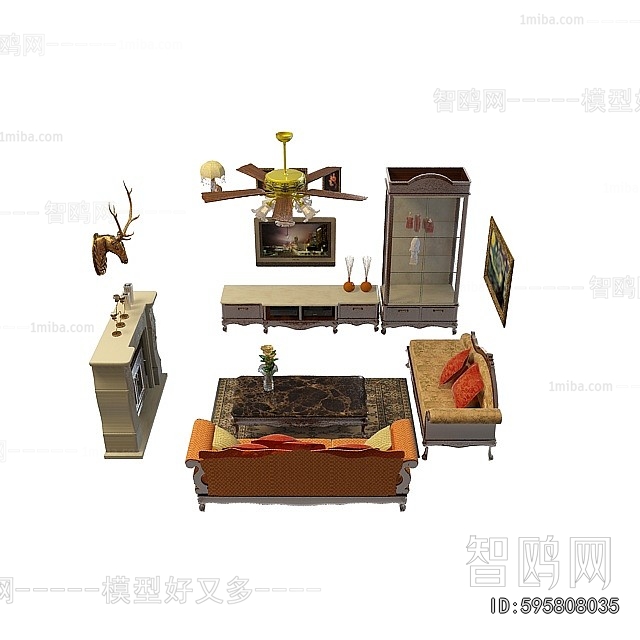 European Style Sofa Combination