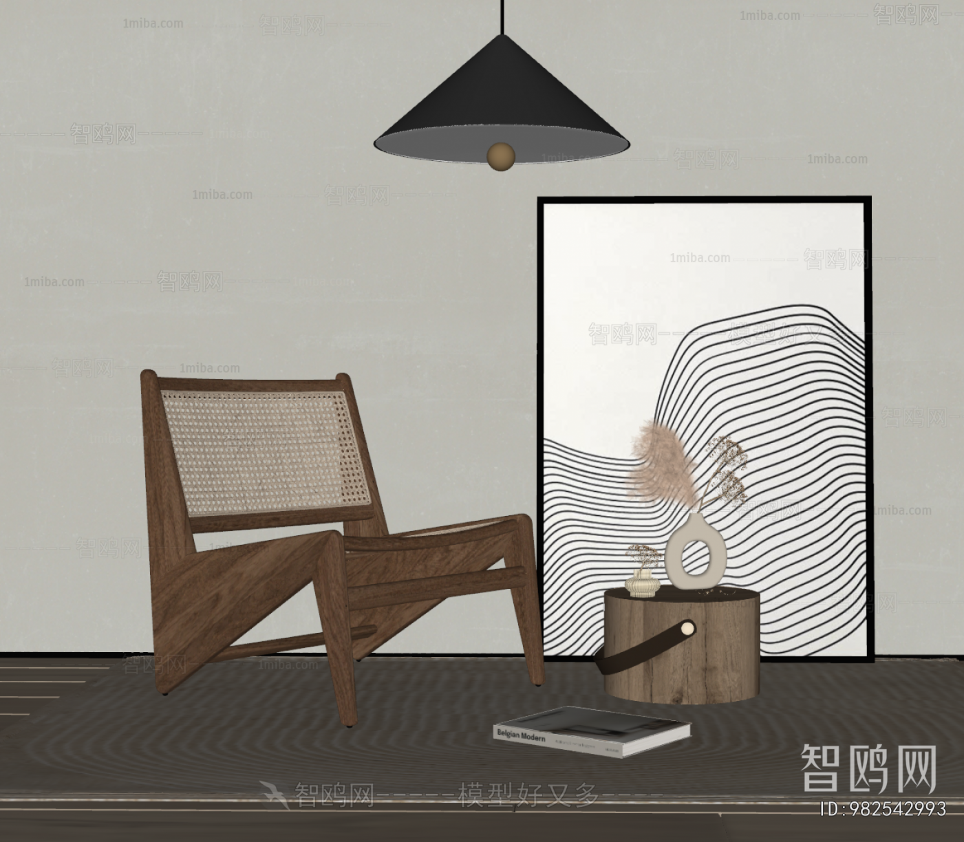 Wabi-sabi Style Lounge Chair