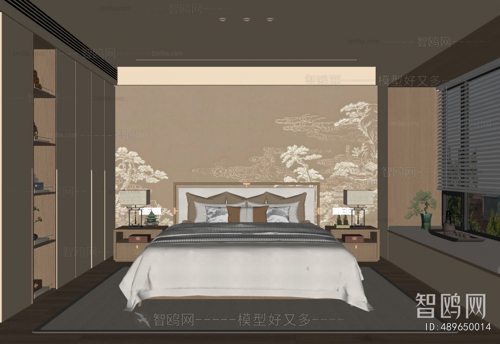 New Chinese Style Bedroom