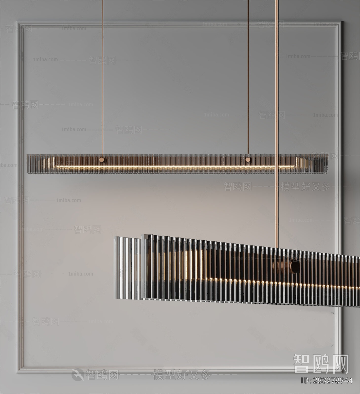 Modern Long Chandelier