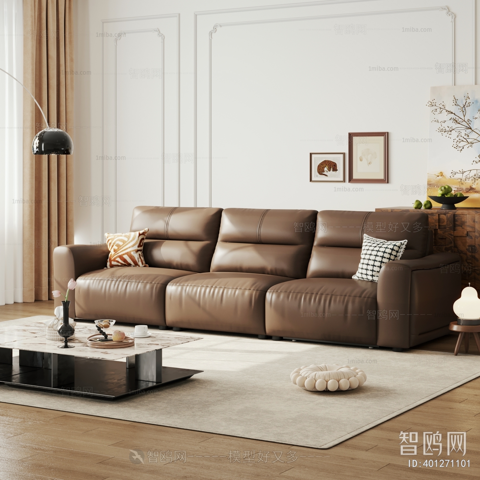 Modern Three-seat Sofa