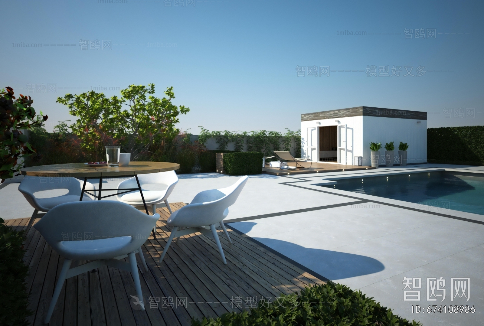 Modern Courtyard/landscape