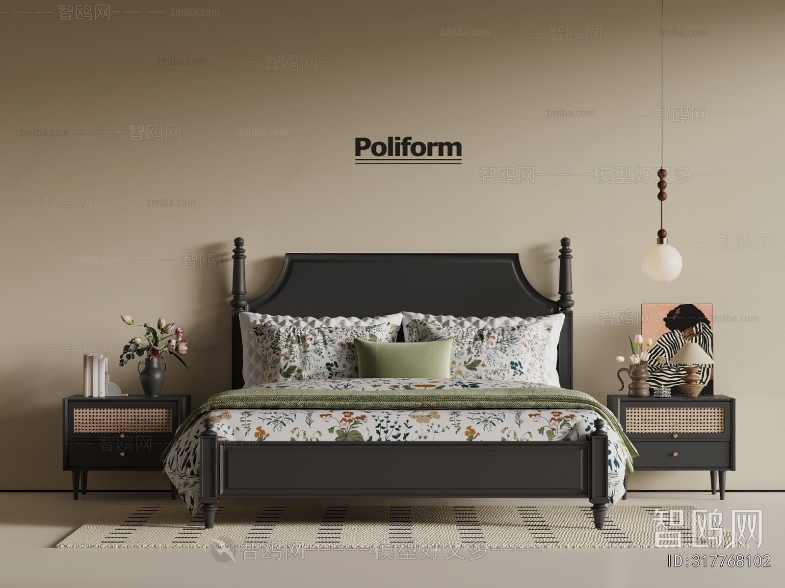 French Style Double Bed