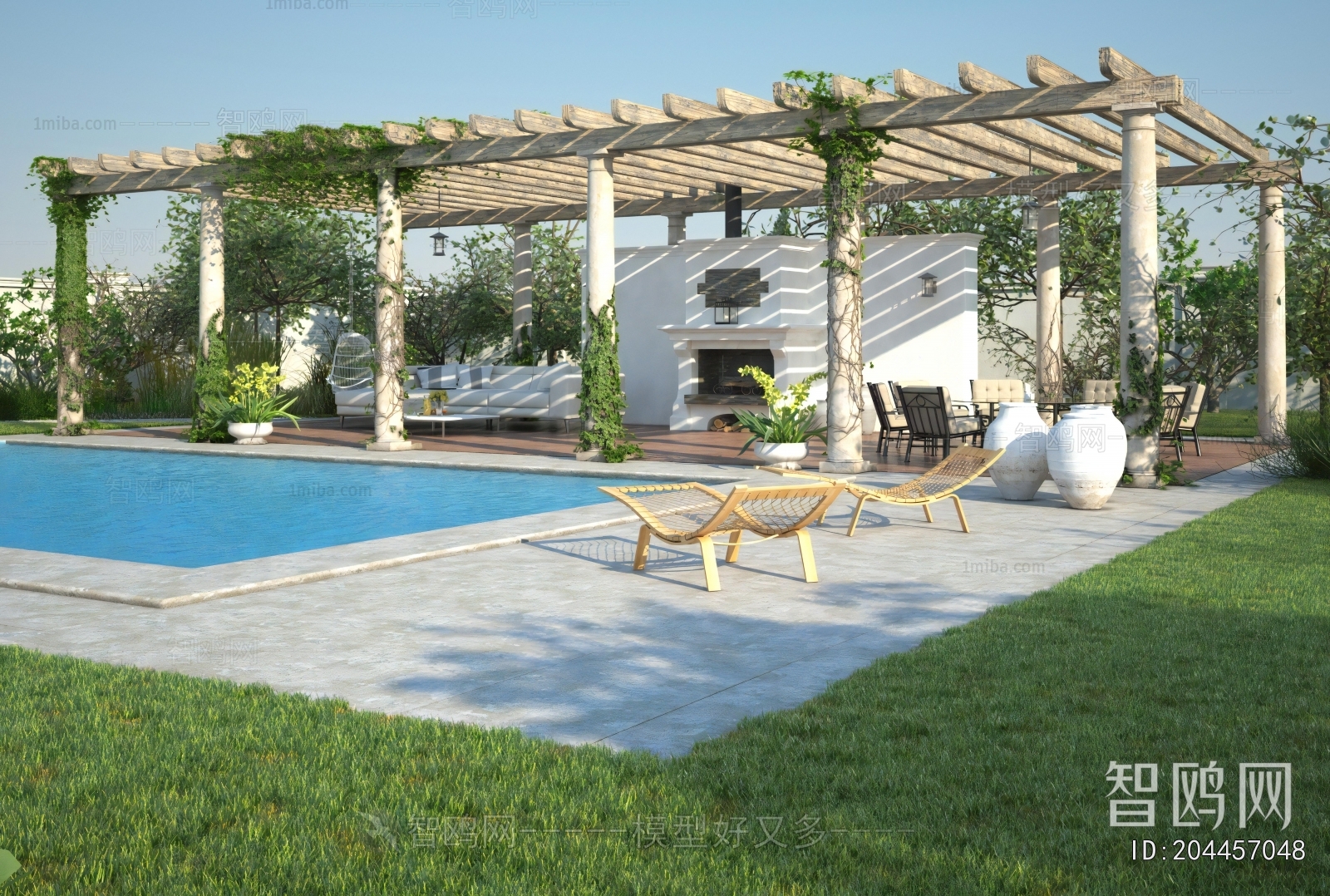 Modern Courtyard/landscape