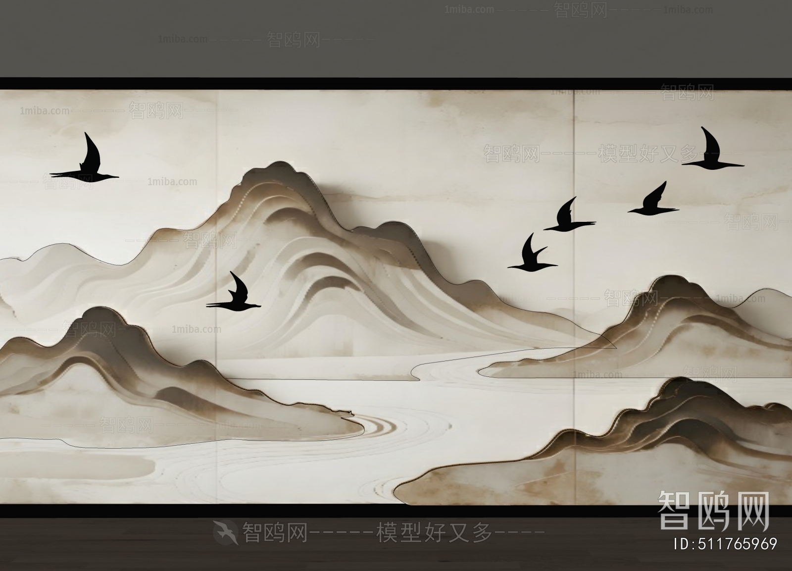 New Chinese Style TV Wall
