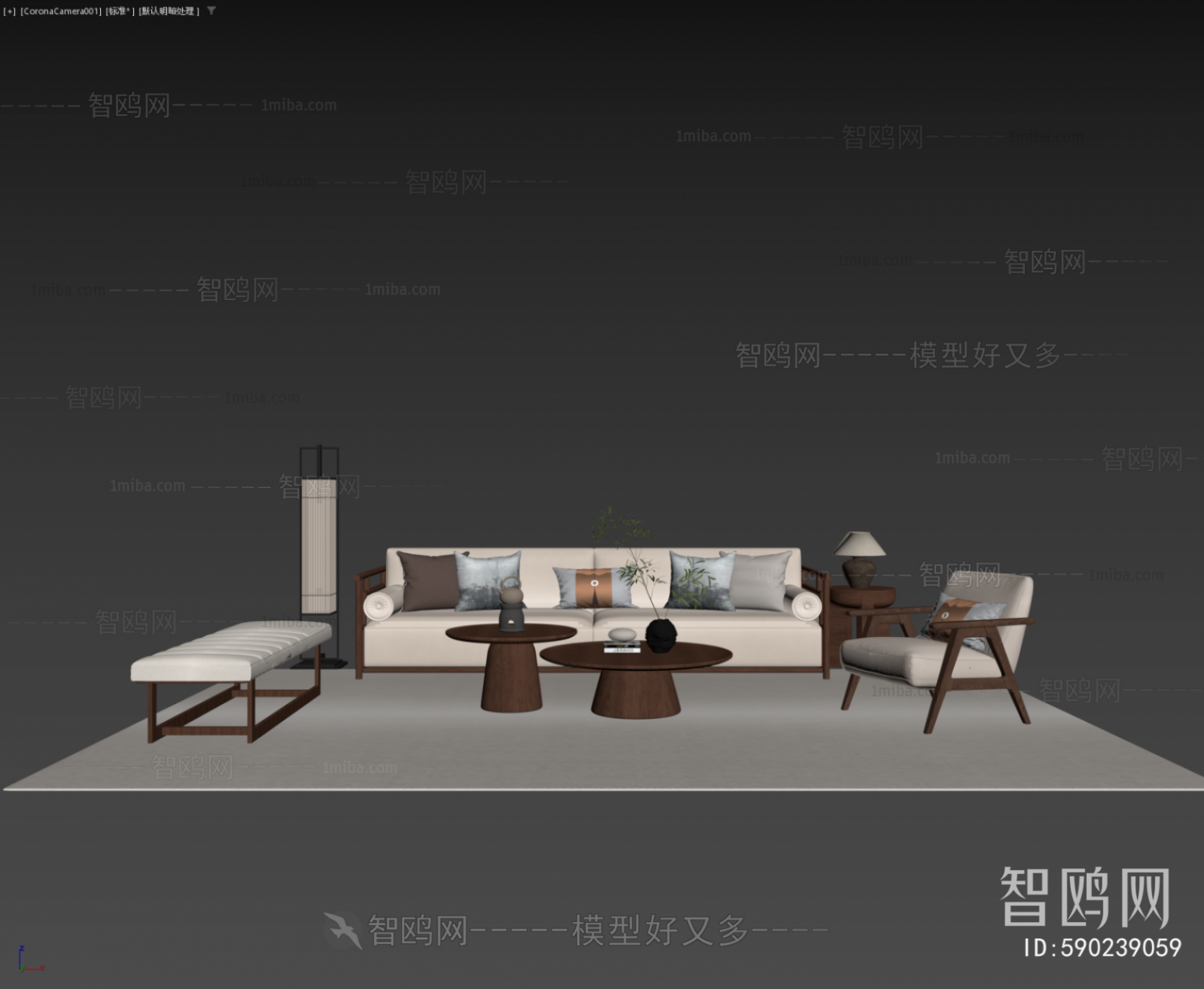 New Chinese Style Sofa Combination