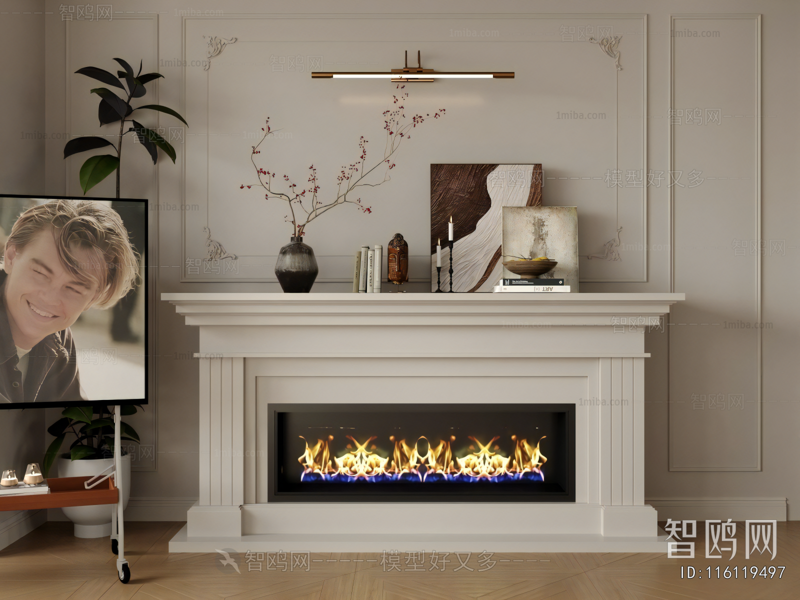 European Style Fireplace