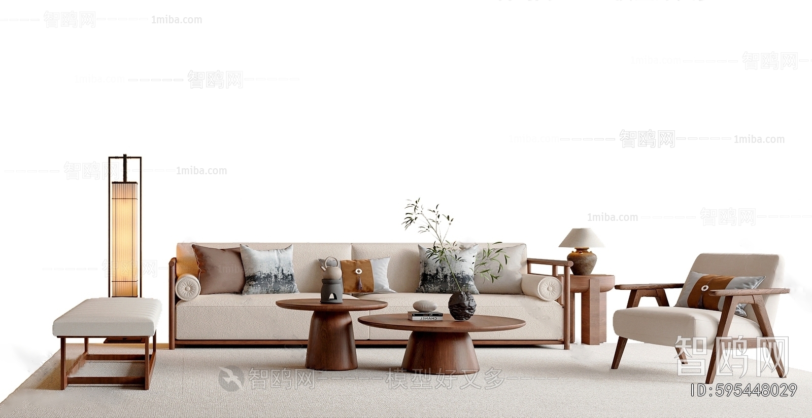 New Chinese Style Sofa Combination