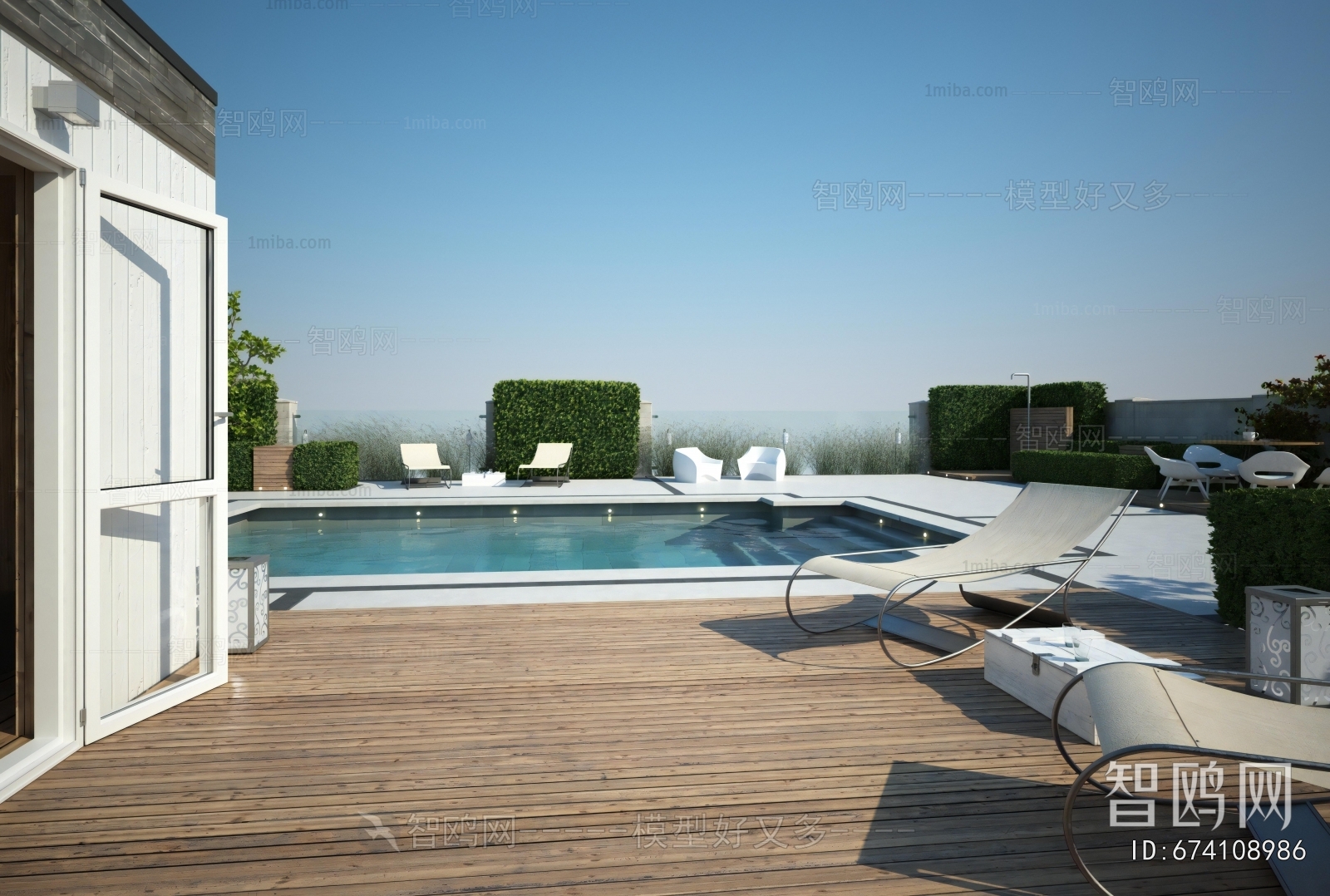 Modern Courtyard/landscape