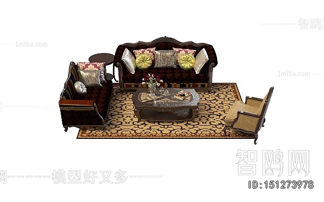 European Style Sofa Combination