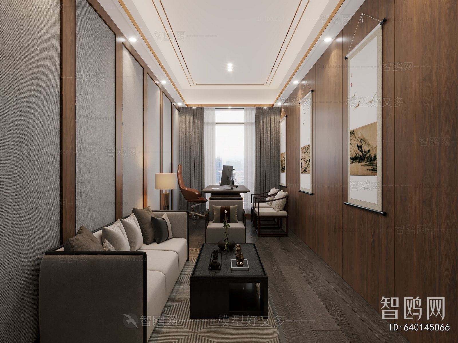 New Chinese Style Manager's Office