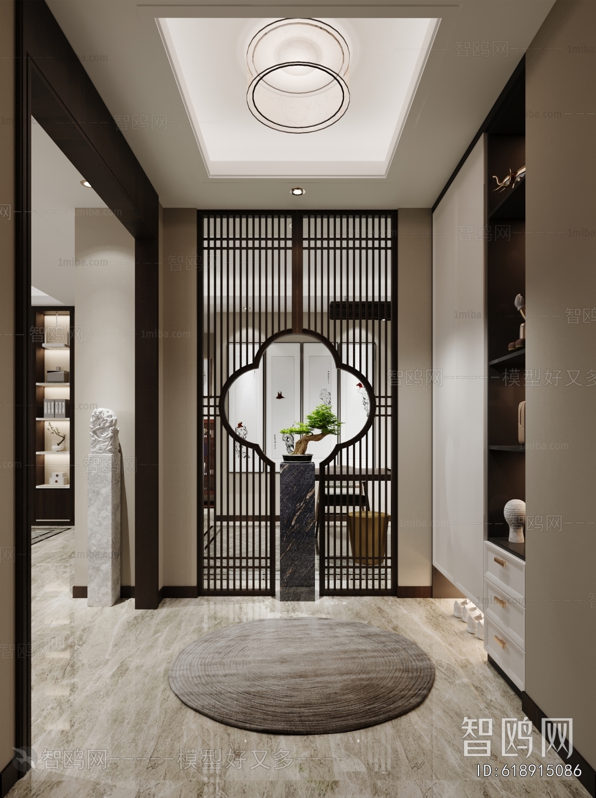 New Chinese Style Hallway