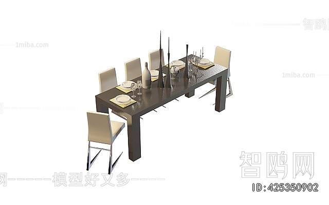 European Style Dining Table And Chairs