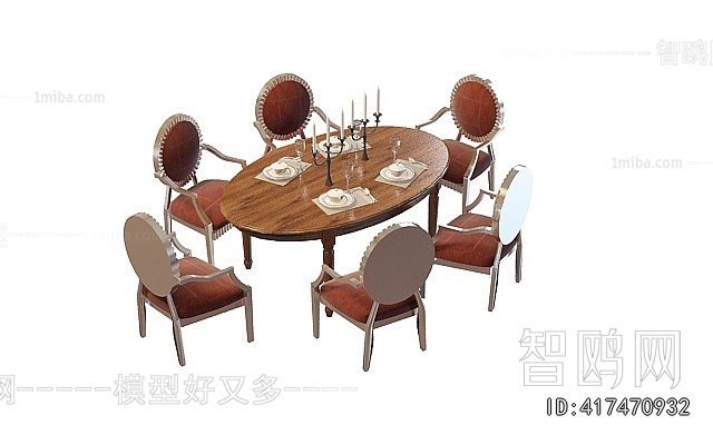 American Style Dining Table And Chairs