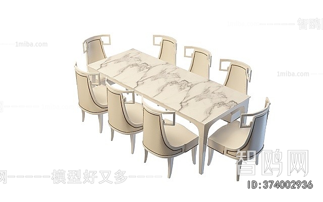 European Style Dining Table And Chairs