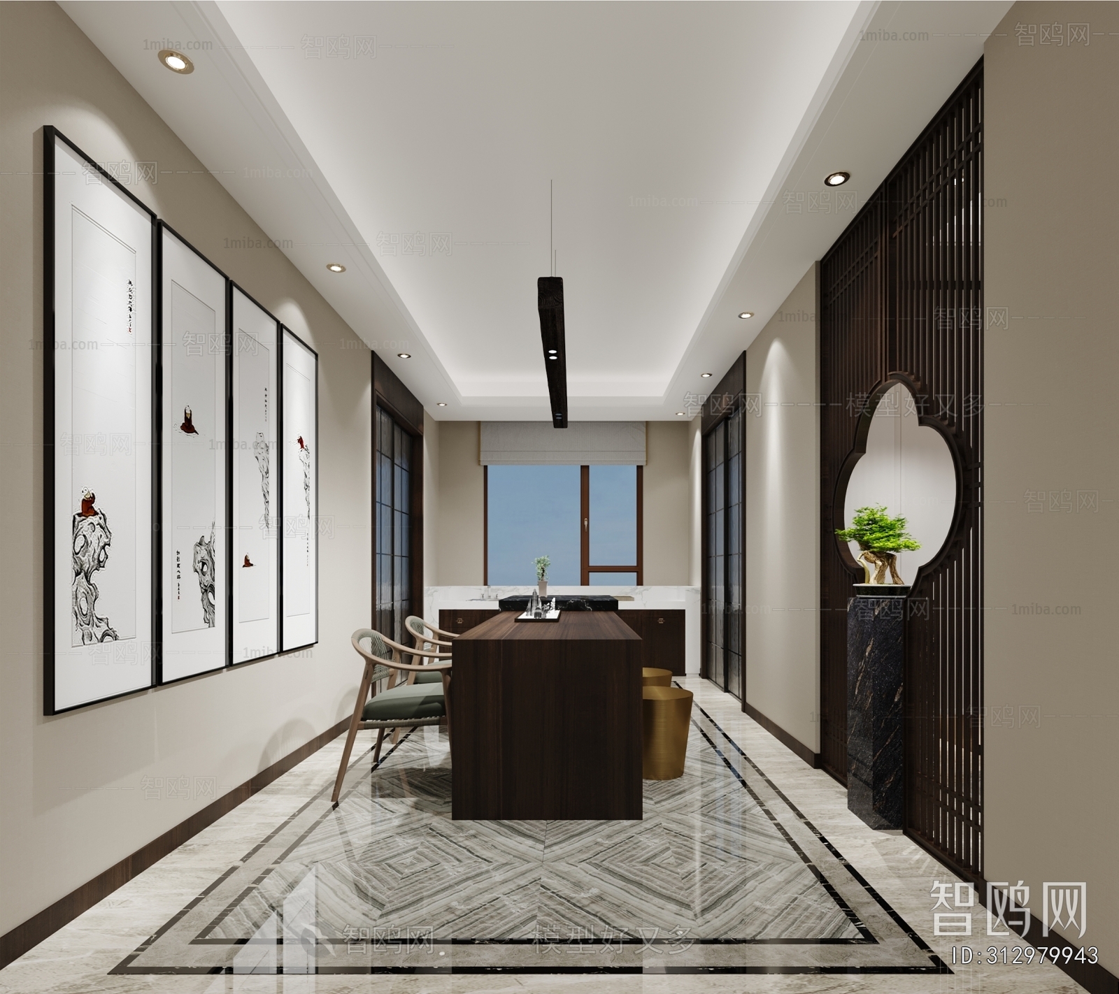 New Chinese Style Dining Room