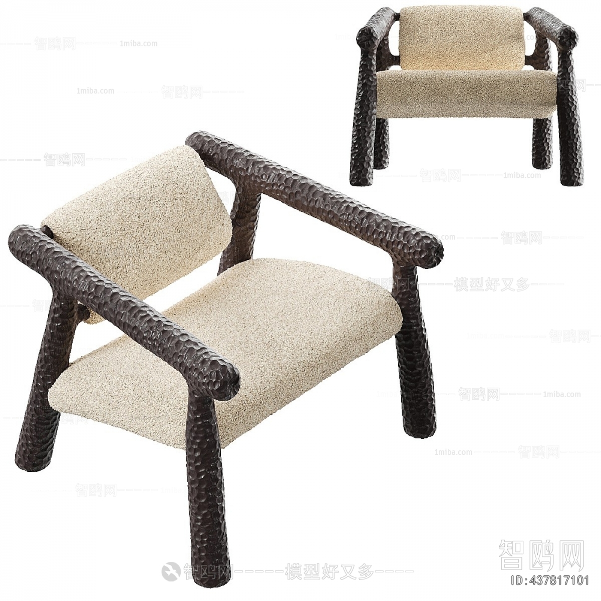 Wabi-sabi Style Lounge Chair
