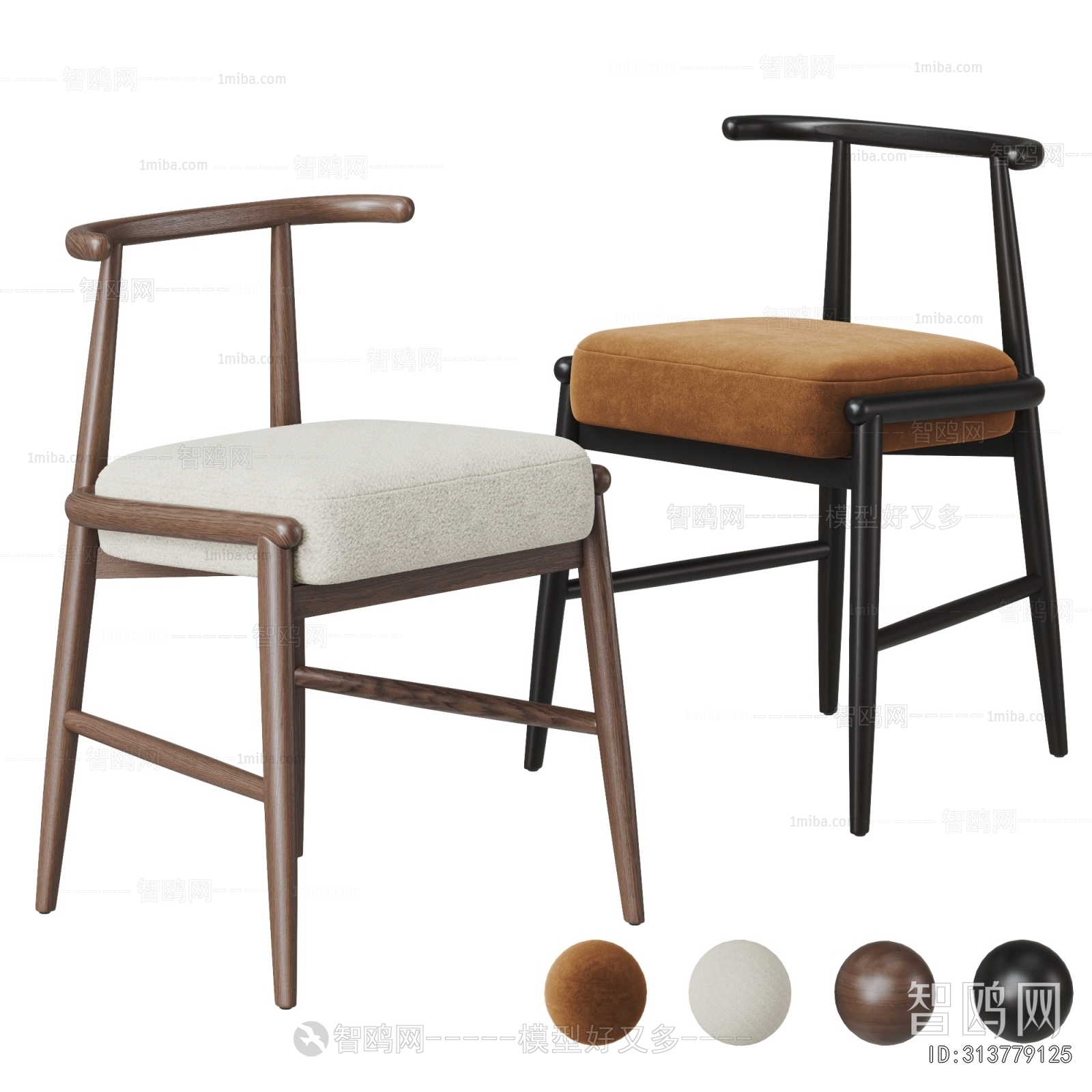 Wabi-sabi Style Single Chair