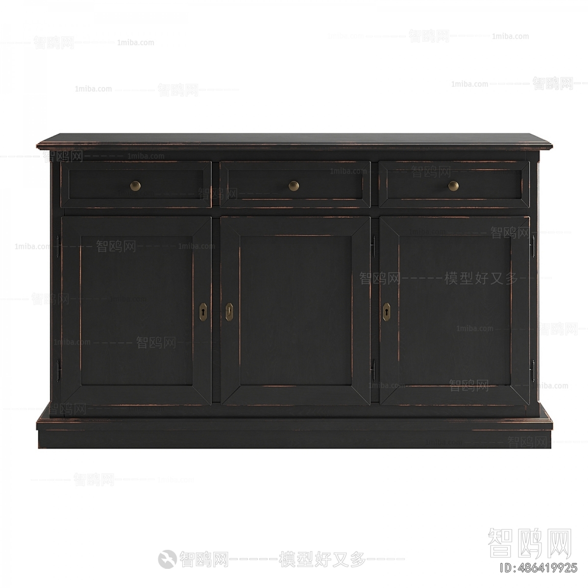 Simple European Style Side Cabinet