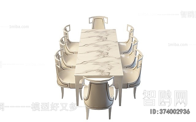 European Style Dining Table And Chairs