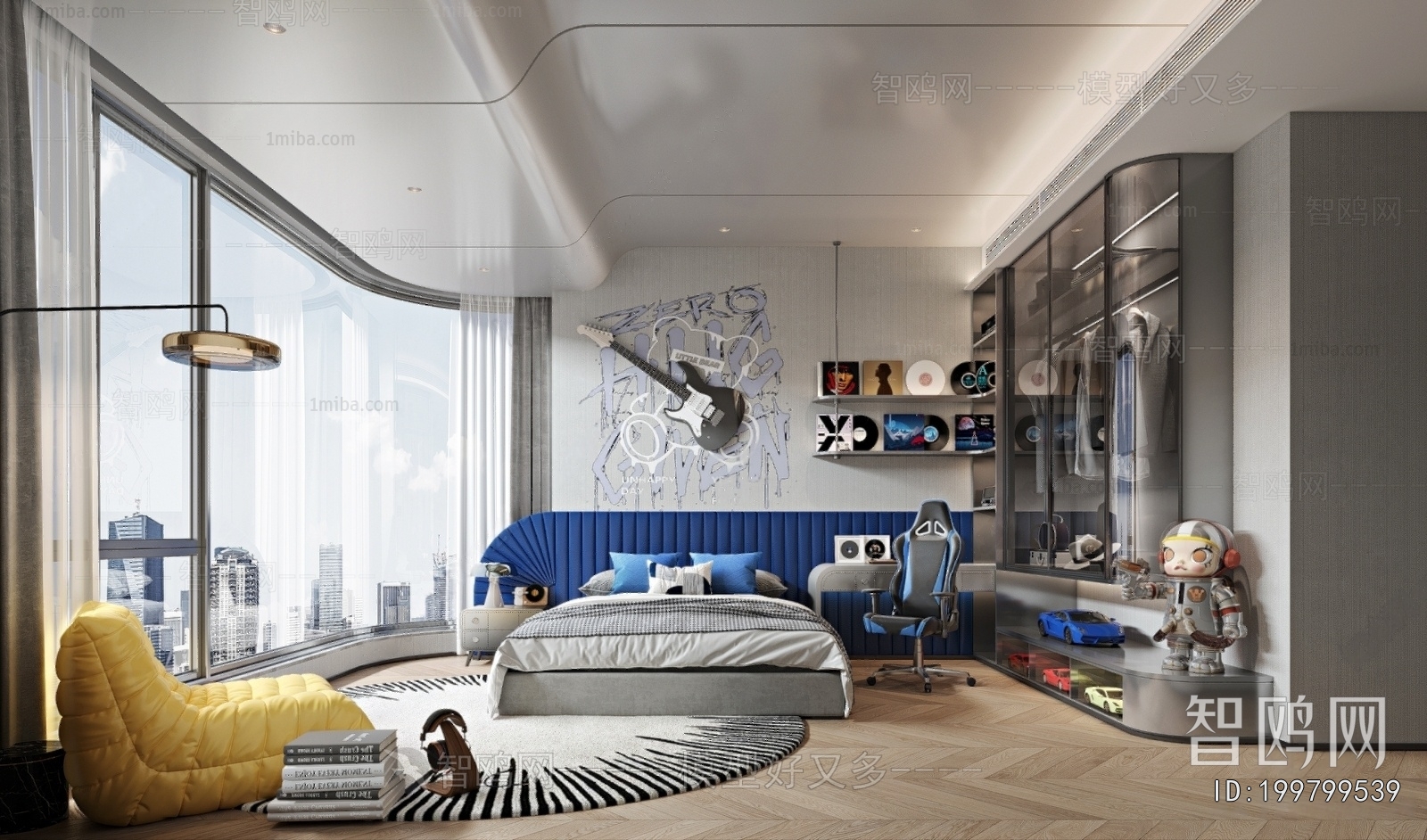 Modern Boy's Room And Son's Room