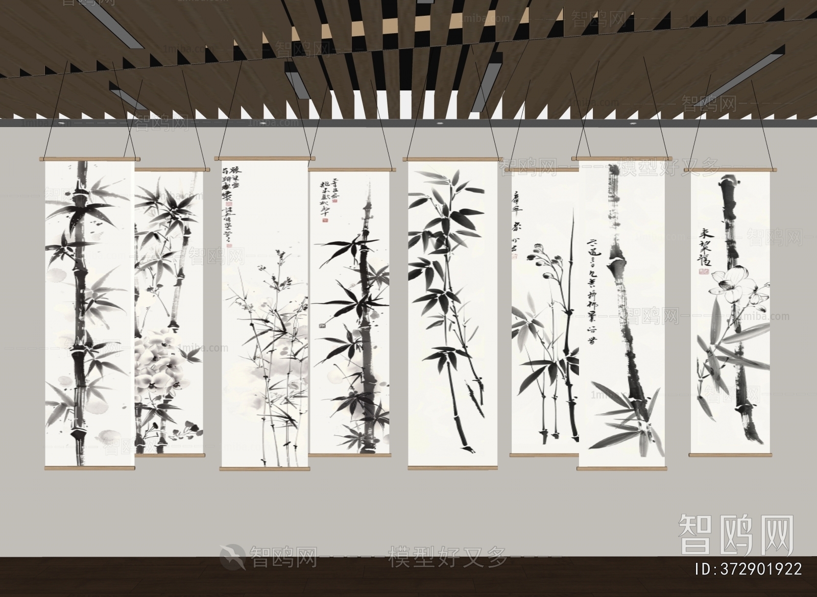 New Chinese Style Calligraphy And Painting