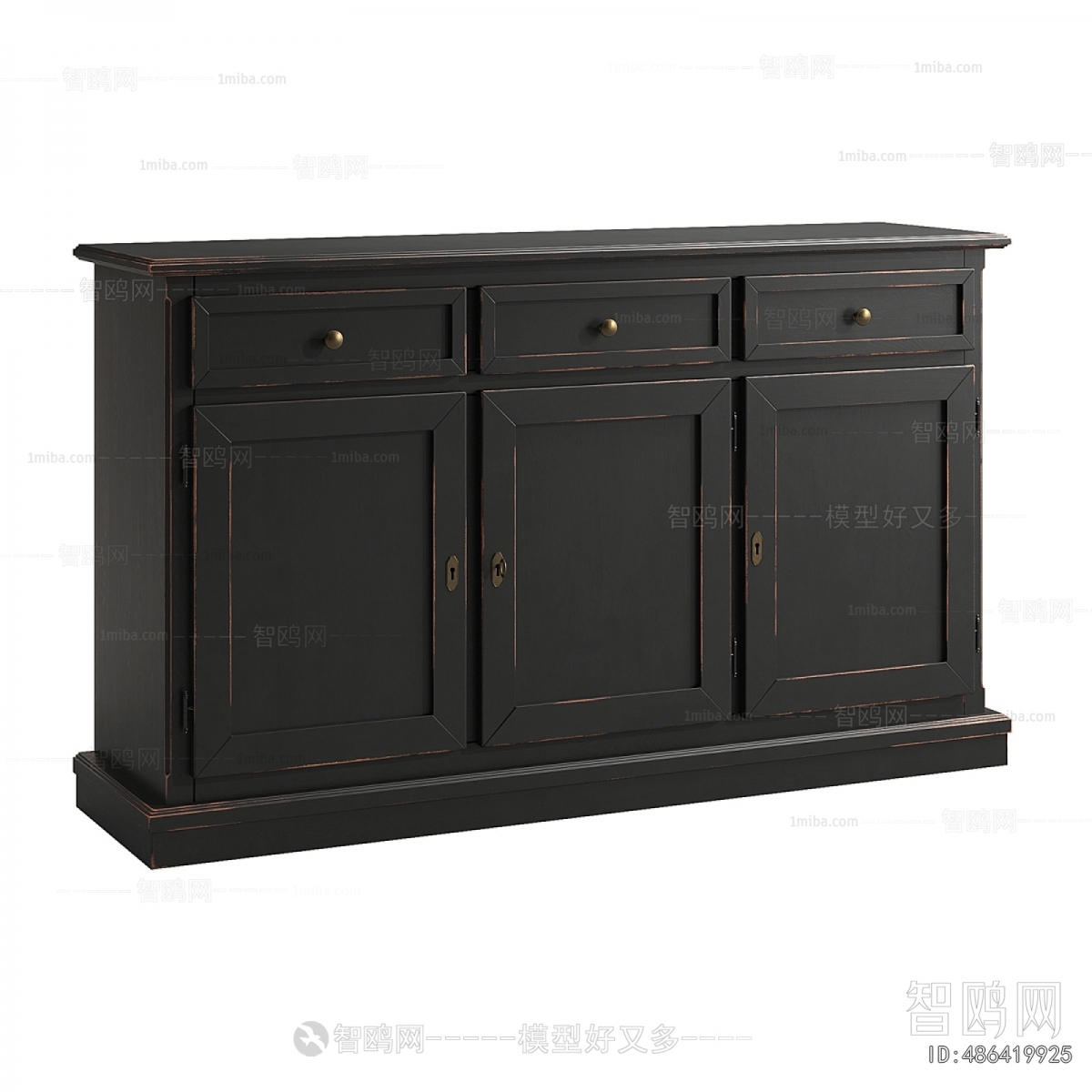 Simple European Style Side Cabinet