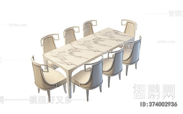 European Style Dining Table And Chairs