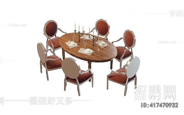 American Style Dining Table And Chairs