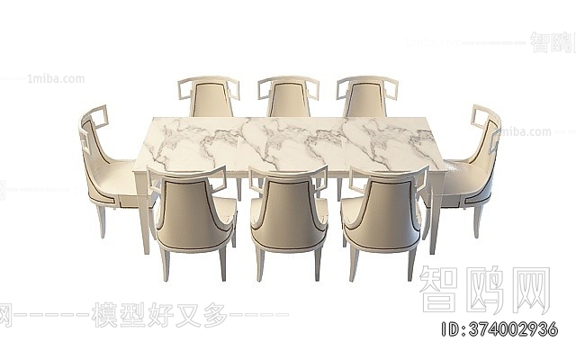 European Style Dining Table And Chairs