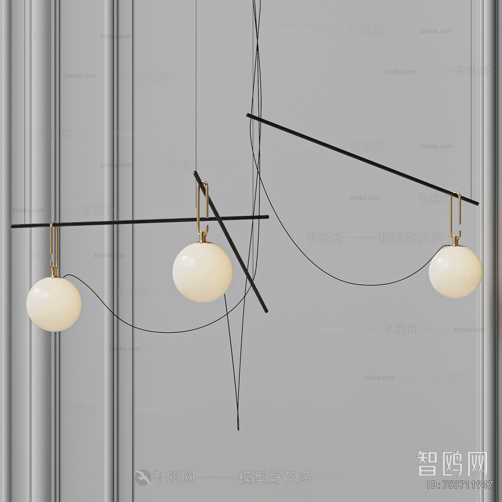 Modern Long Chandelier
