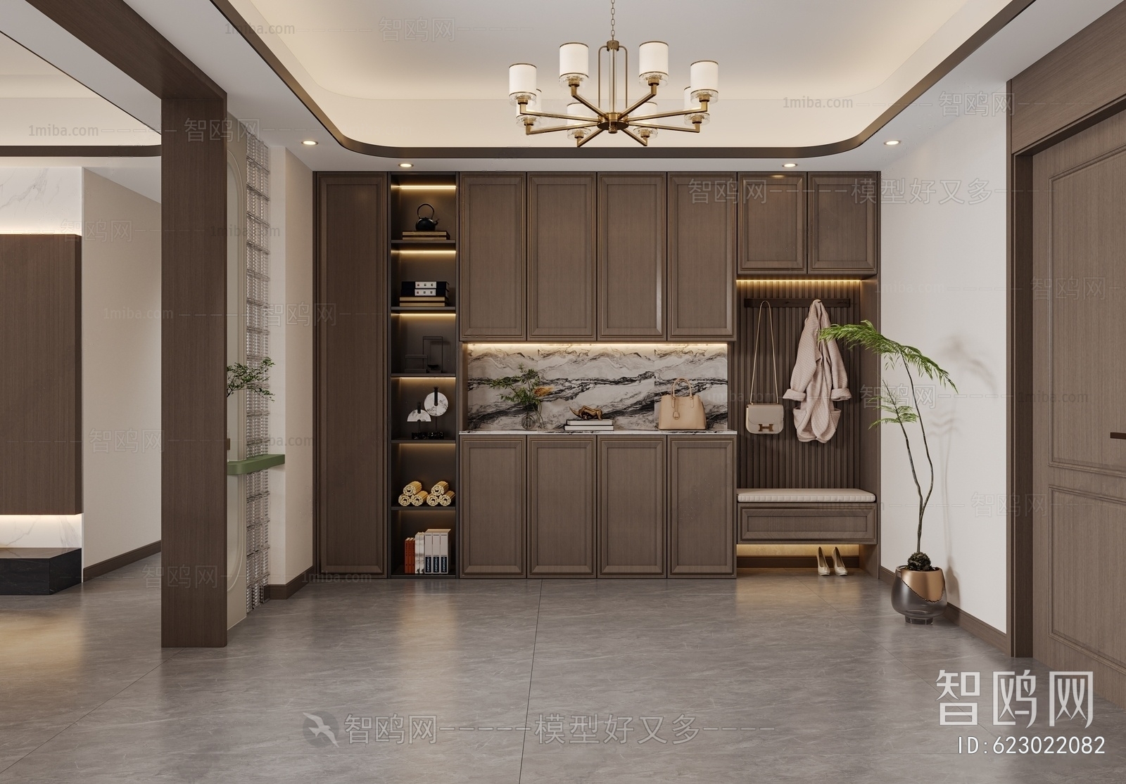 New Chinese Style Hallway