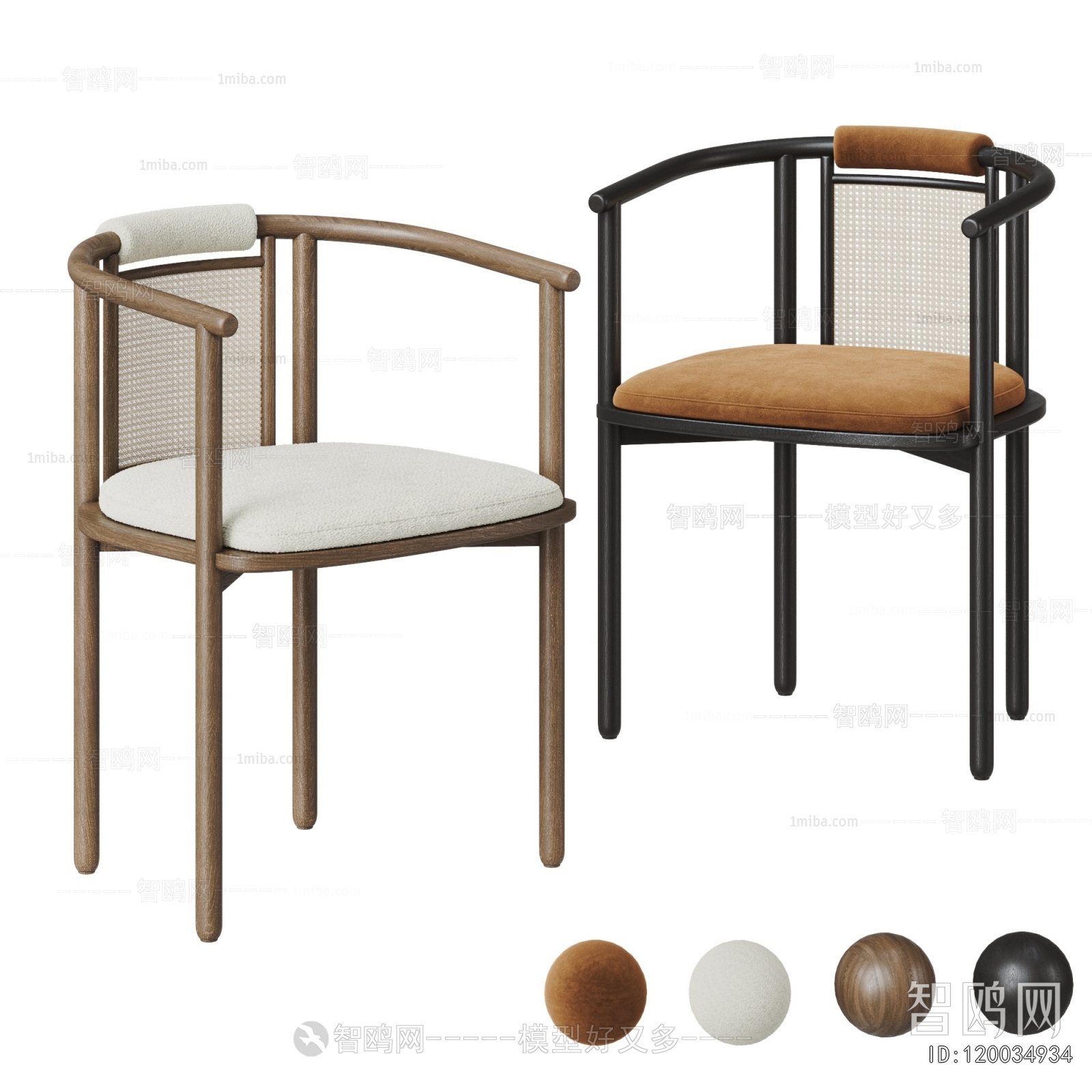 Wabi-sabi Style Single Chair