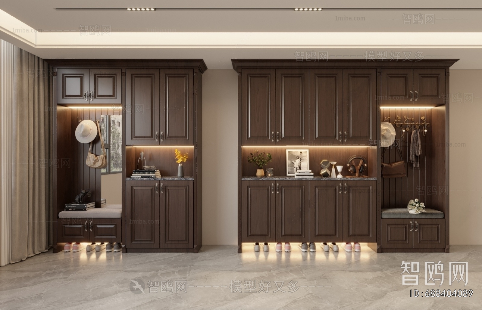 French Style Shoe Cabinet