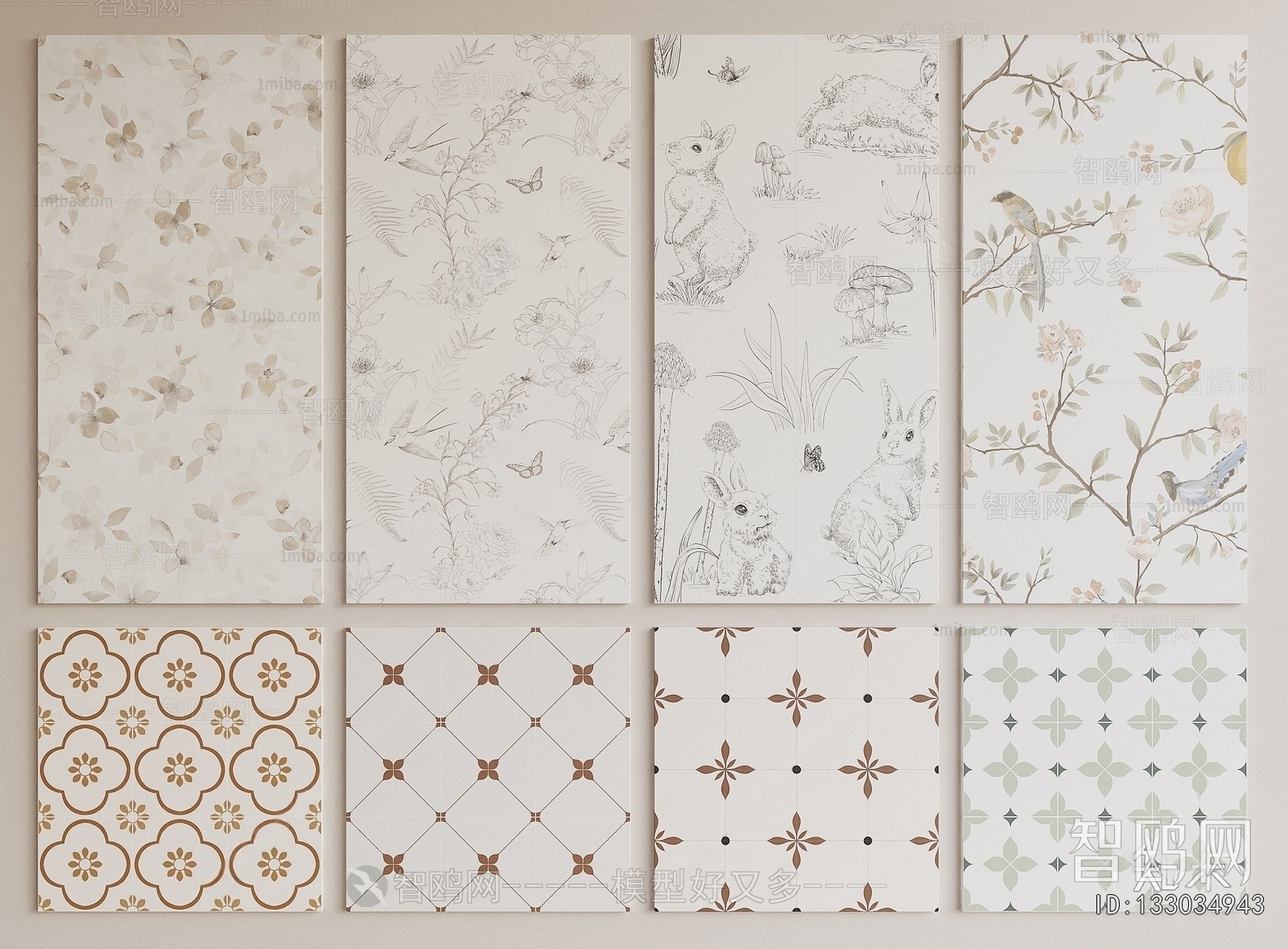 French Style Wall/floor/ceiling