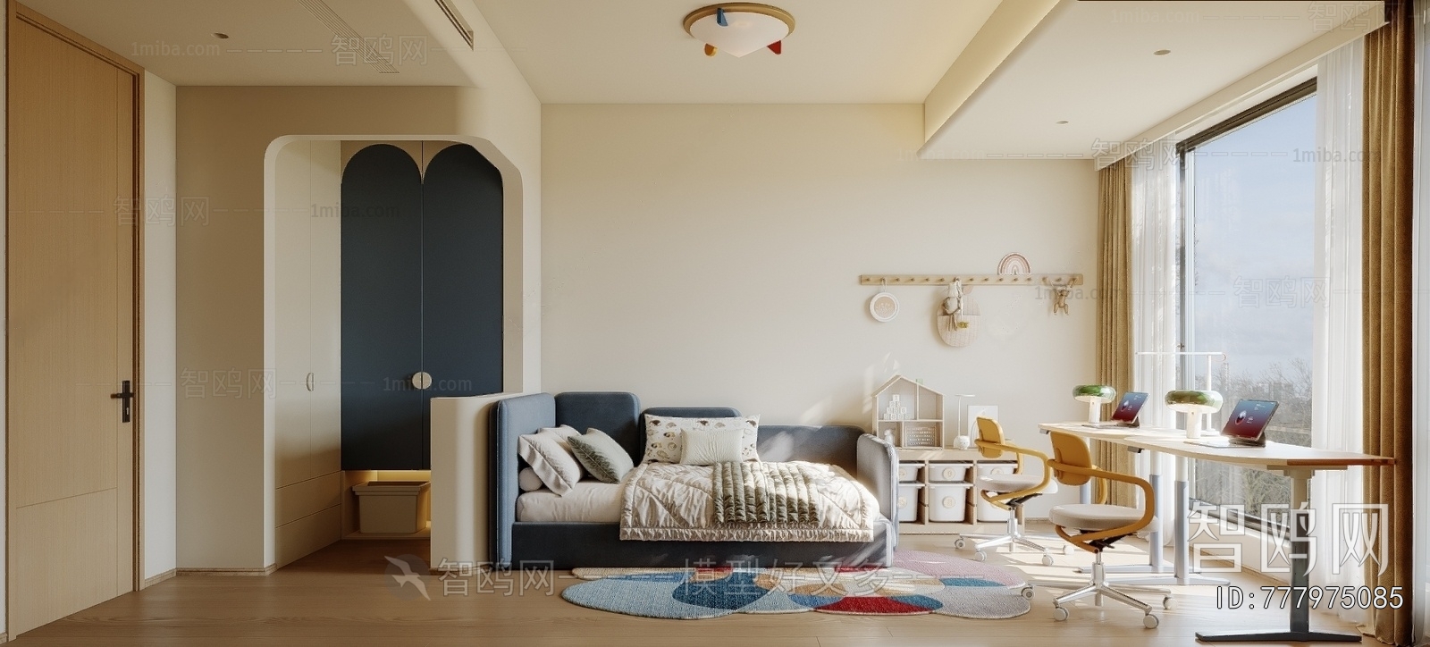 Modern Boy's Room And Son's Room