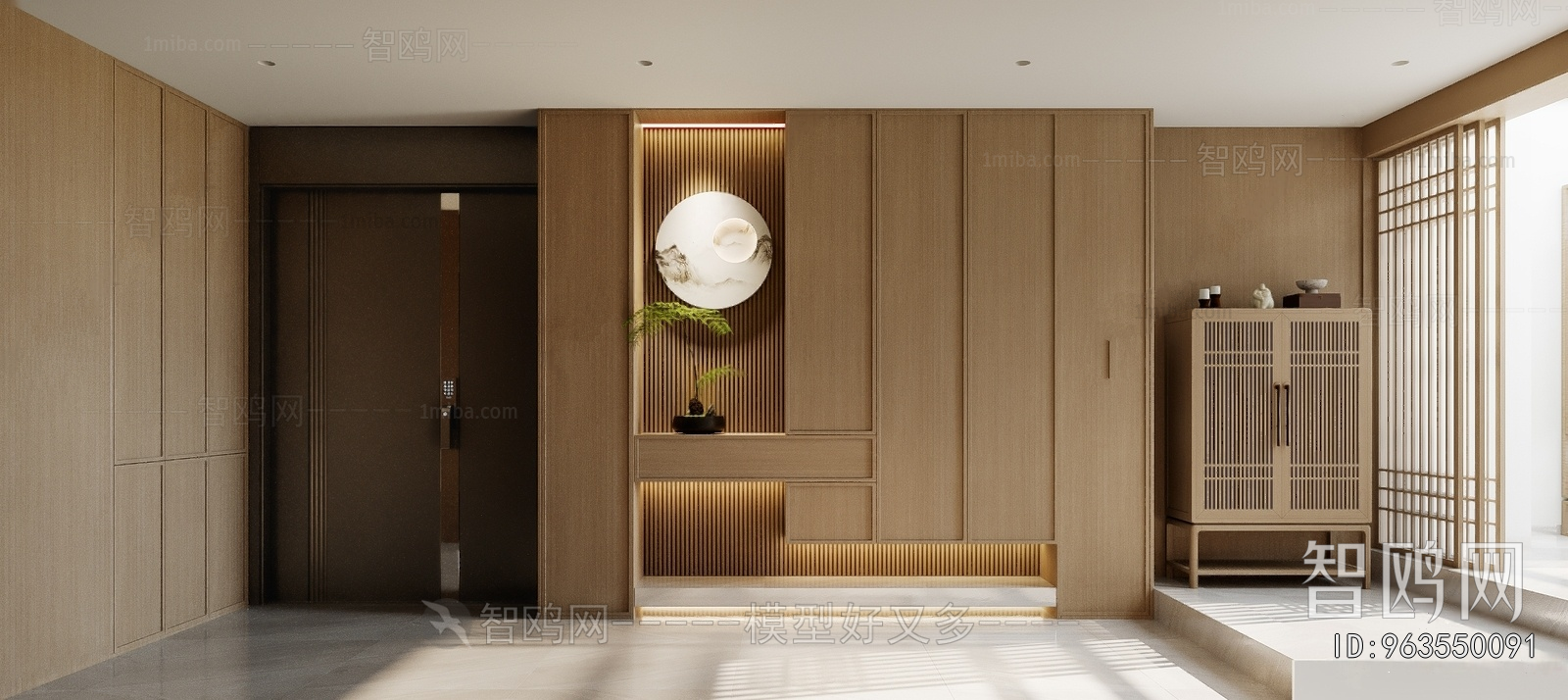 New Chinese Style Shoe Cabinet