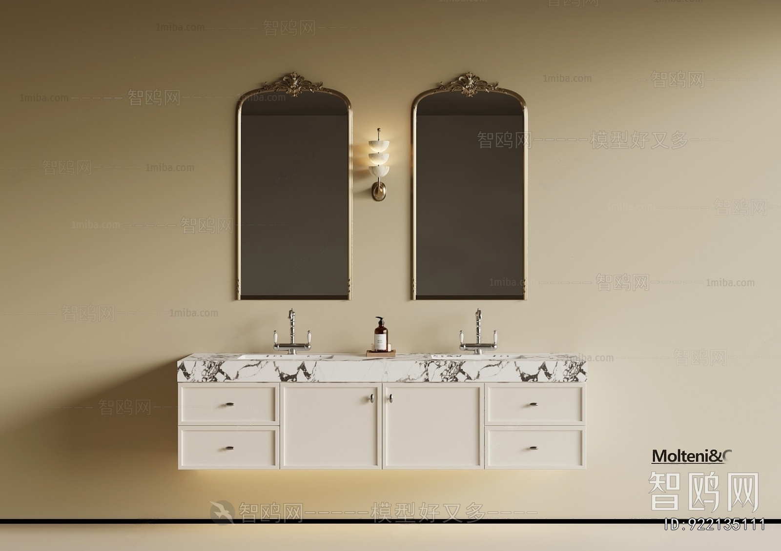 French Style Bathroom Cabinet