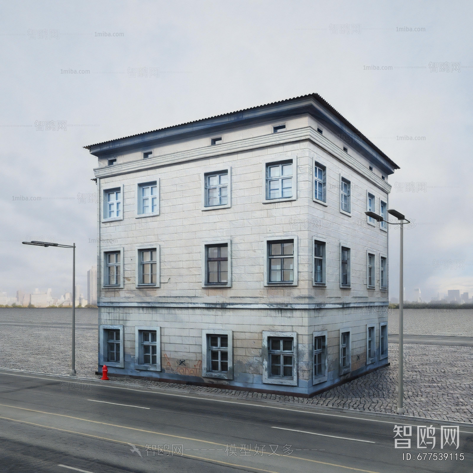 European Style Appearance Of Commercial Building