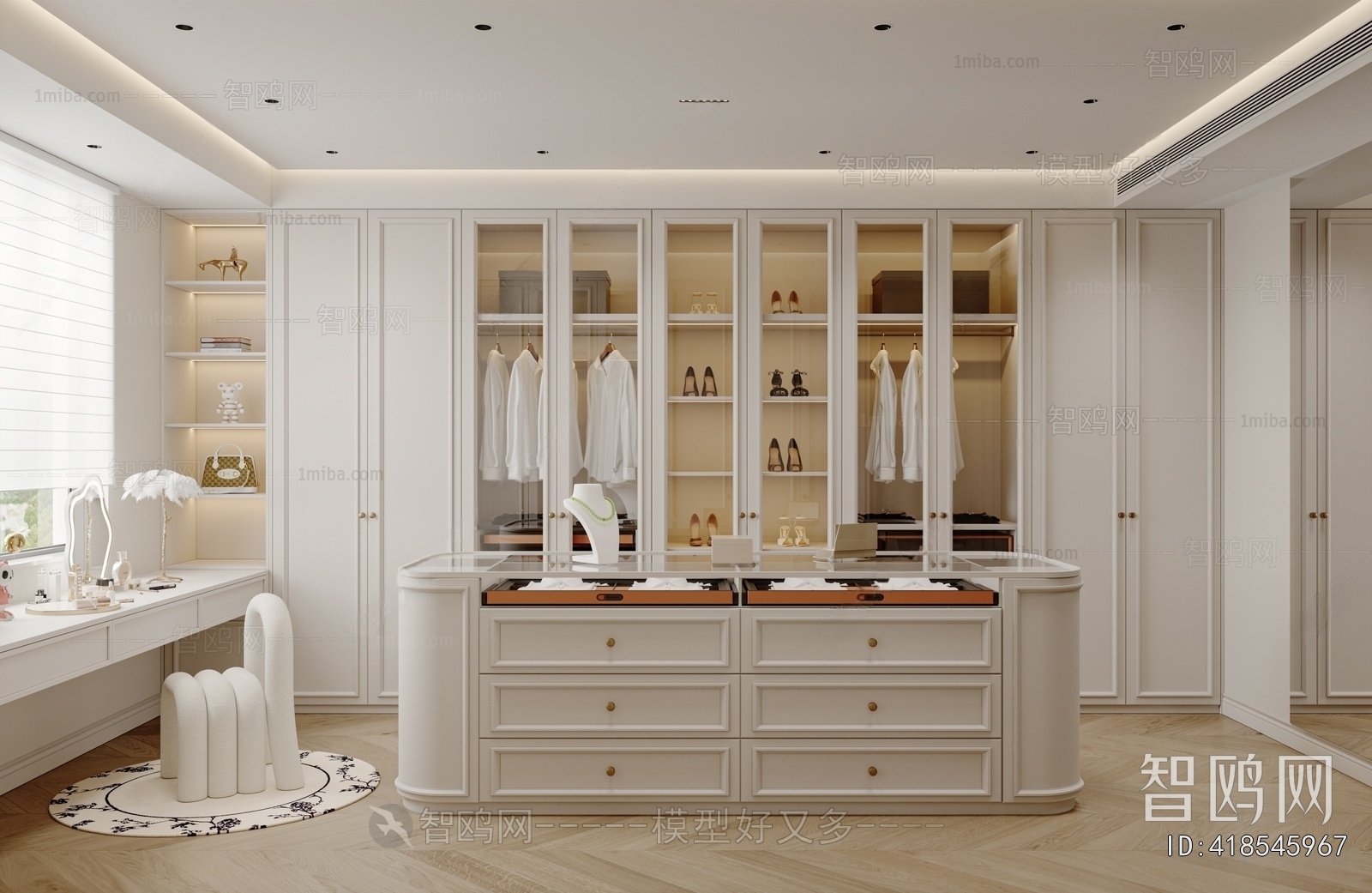 French Style Clothes Storage Area